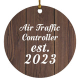 Air Traffic Controller Established Est. 2023 - Circle Ornament D