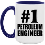 Number One #1 Petroleum Engineer - 15oz Accent Mug Purple
