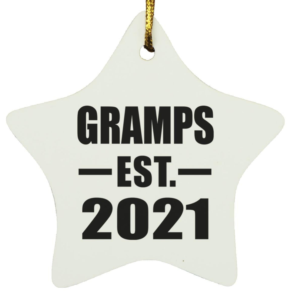 Gramps Established EST. 2021 - Star Ornament