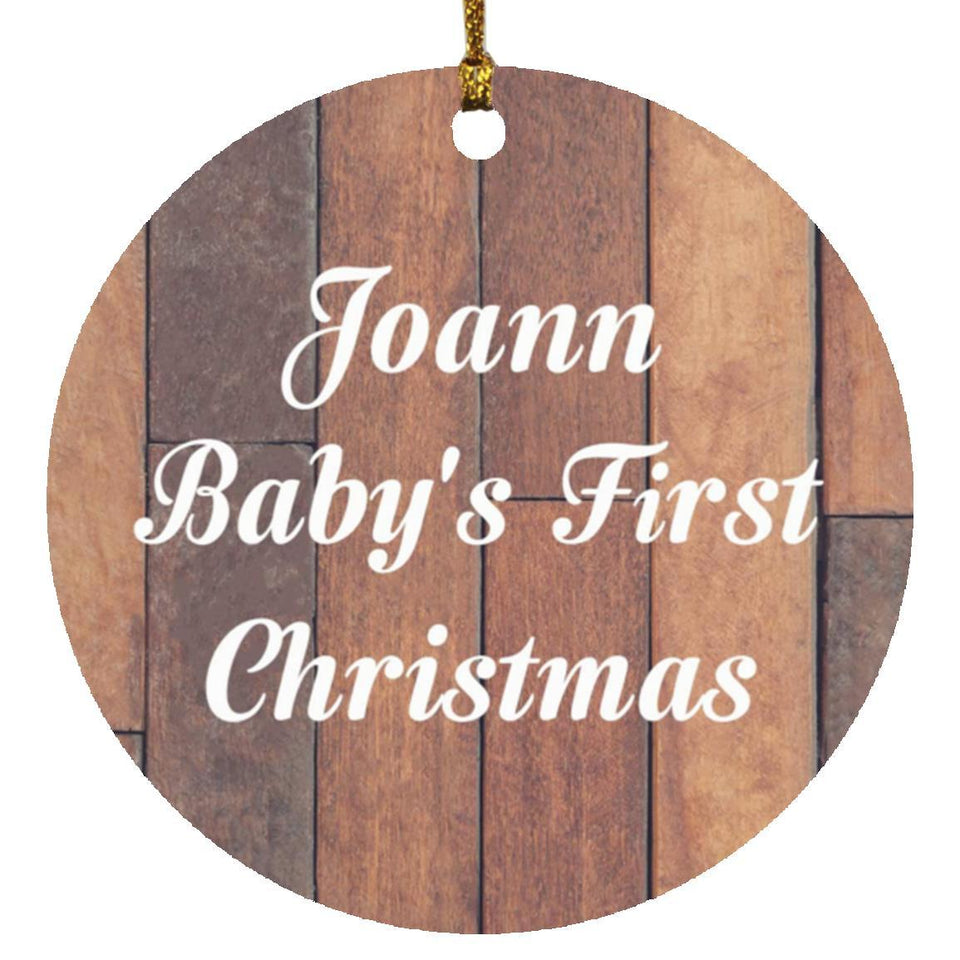 Joann Baby's First Christmas - Circle Ornament E
