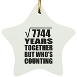 88th Anniversary Square Root of 7744 Years Who's Counting - Star Ornament