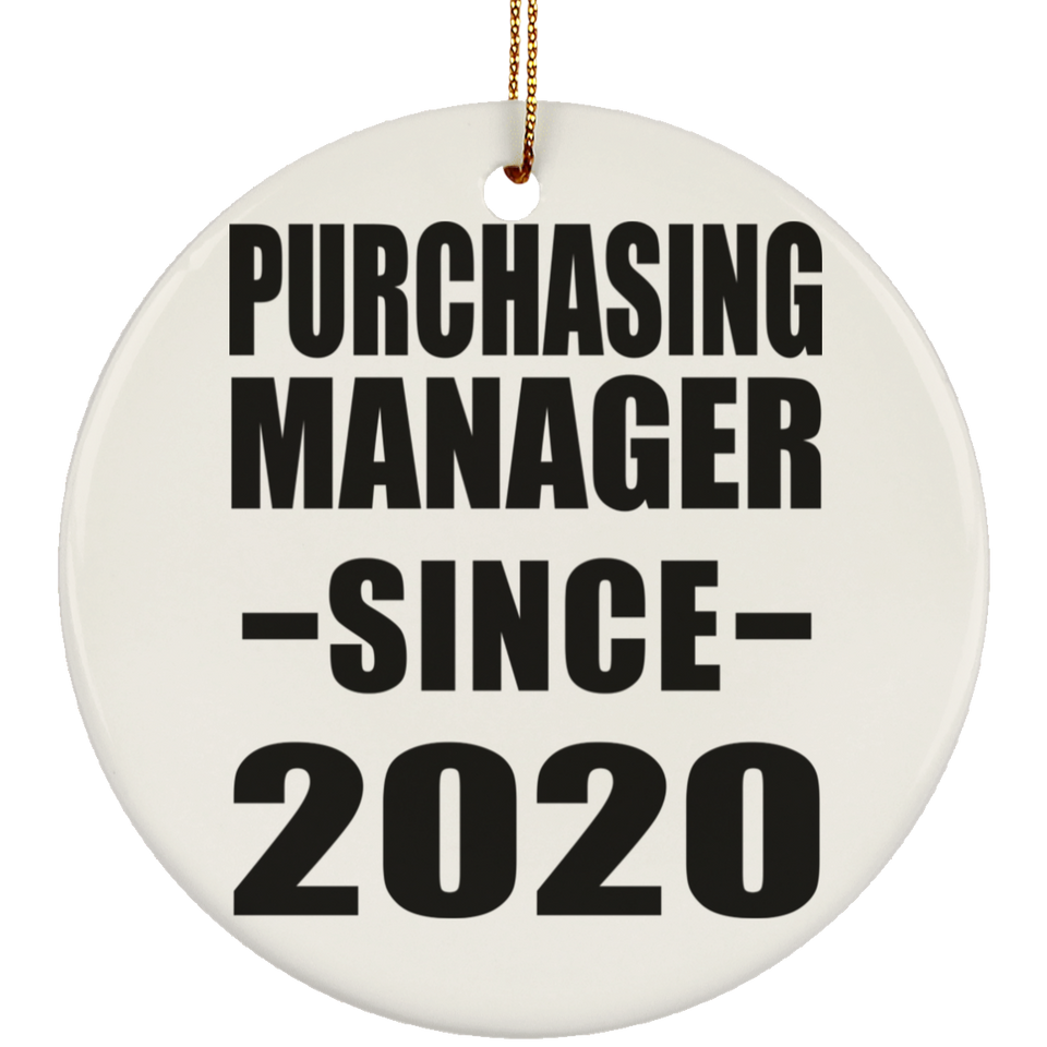 Purchasing Manager Since 2020 - Circle Ornament