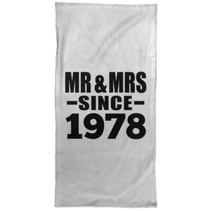 46th Anniversary Mr & Mrs Since 1978 - Hand Towel