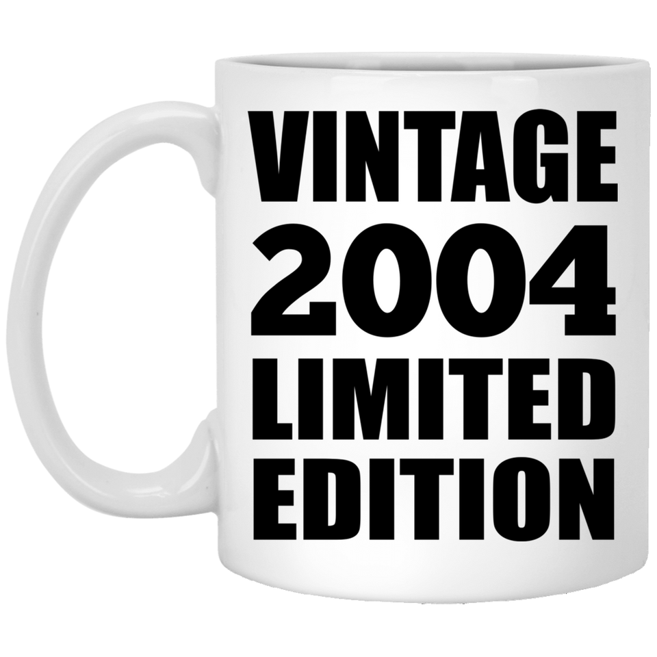 20th Birthday Vintage 2004 Limited Edition - 11oz Coffee Mug