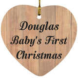 Douglas Baby's First Christmas - Heart Ornament C