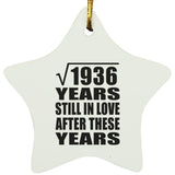 44th Anniversary Square Root of 1936 Years Still In Love - Star Ornament