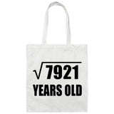 89th Birthday Square Root of 7921 Years Old - Tote Bag White