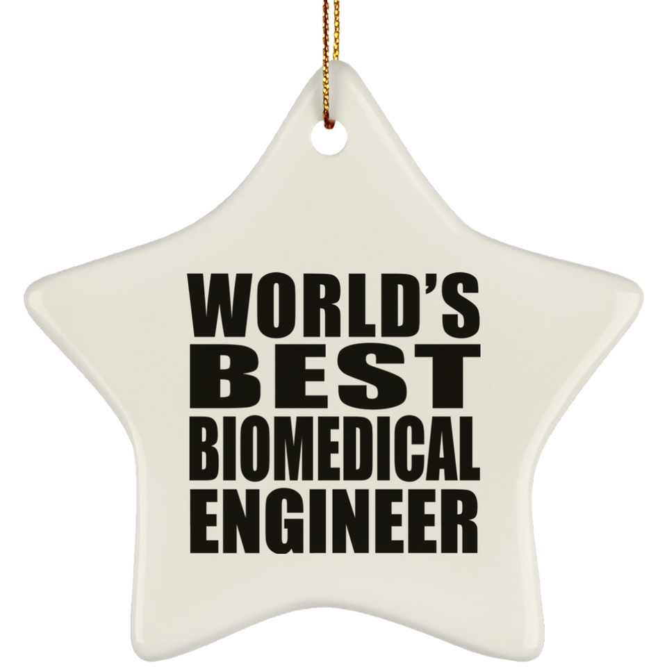 World's Best Biomedical Engineer - Star Ornament