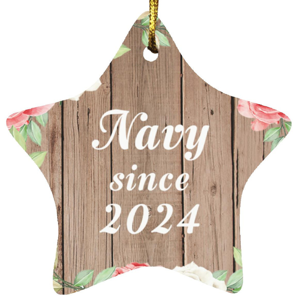 Navy Since 2024 - Star Ornament B