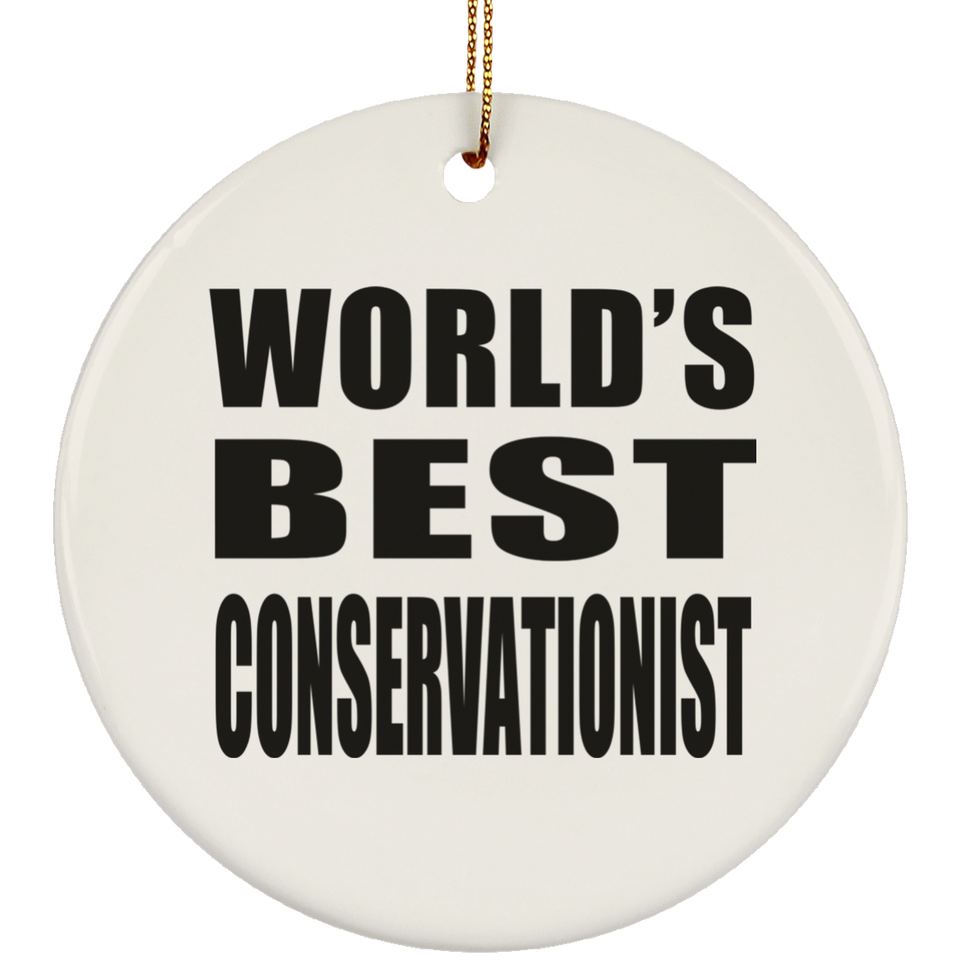 World's Best Conservationist - Circle Ornament