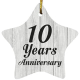 10th Anniversary 10 Years Anniversary - Star Ornament F