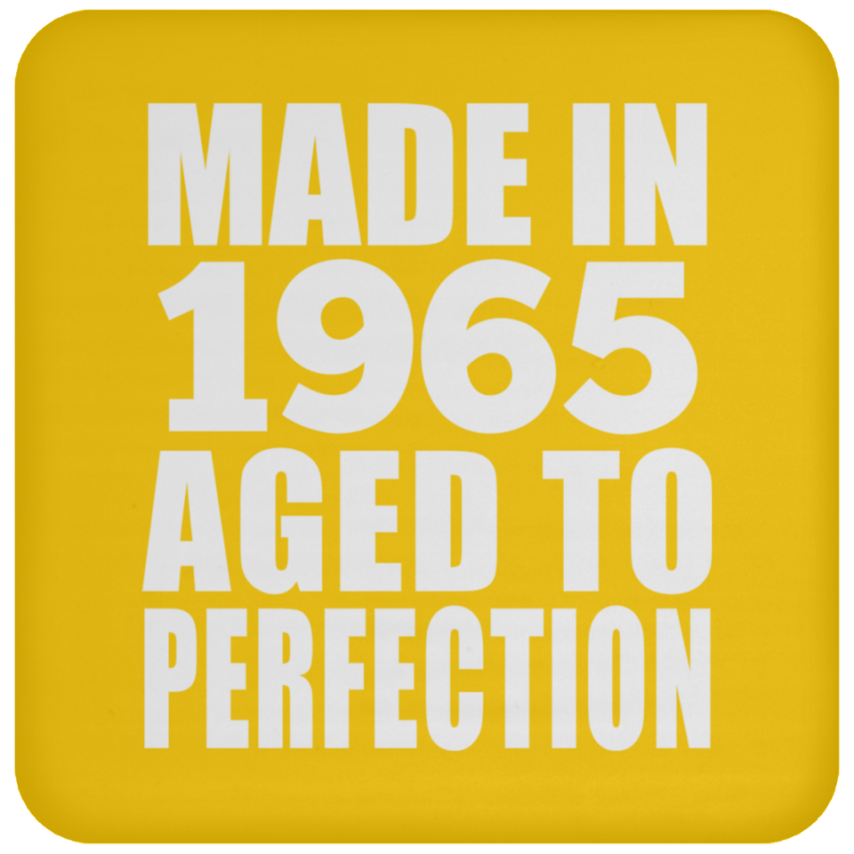 59th Birthday Made In 1965 Aged to Perfection - Drink Coaster