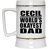 Cecil World's Okayest Dad - Beer Stein