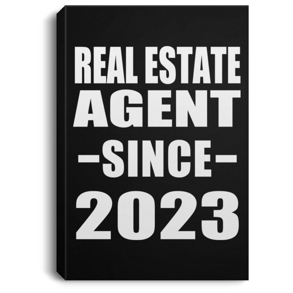 Real Estate Agent Since 2023 - Canvas Portrait