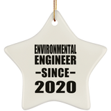 Environmental Engineer Since 2020 - Star Ornament