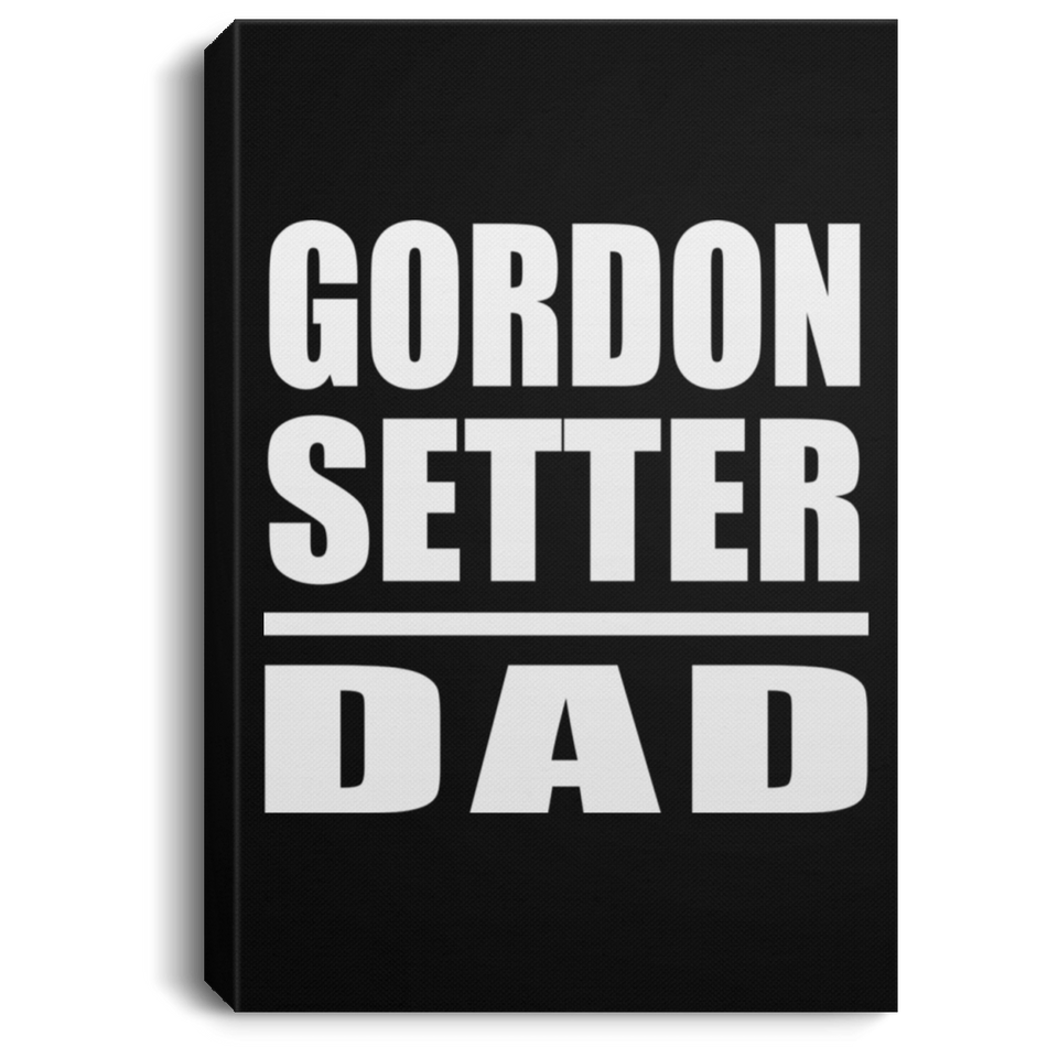 Gordon Setter Dad - Canvas Portrait