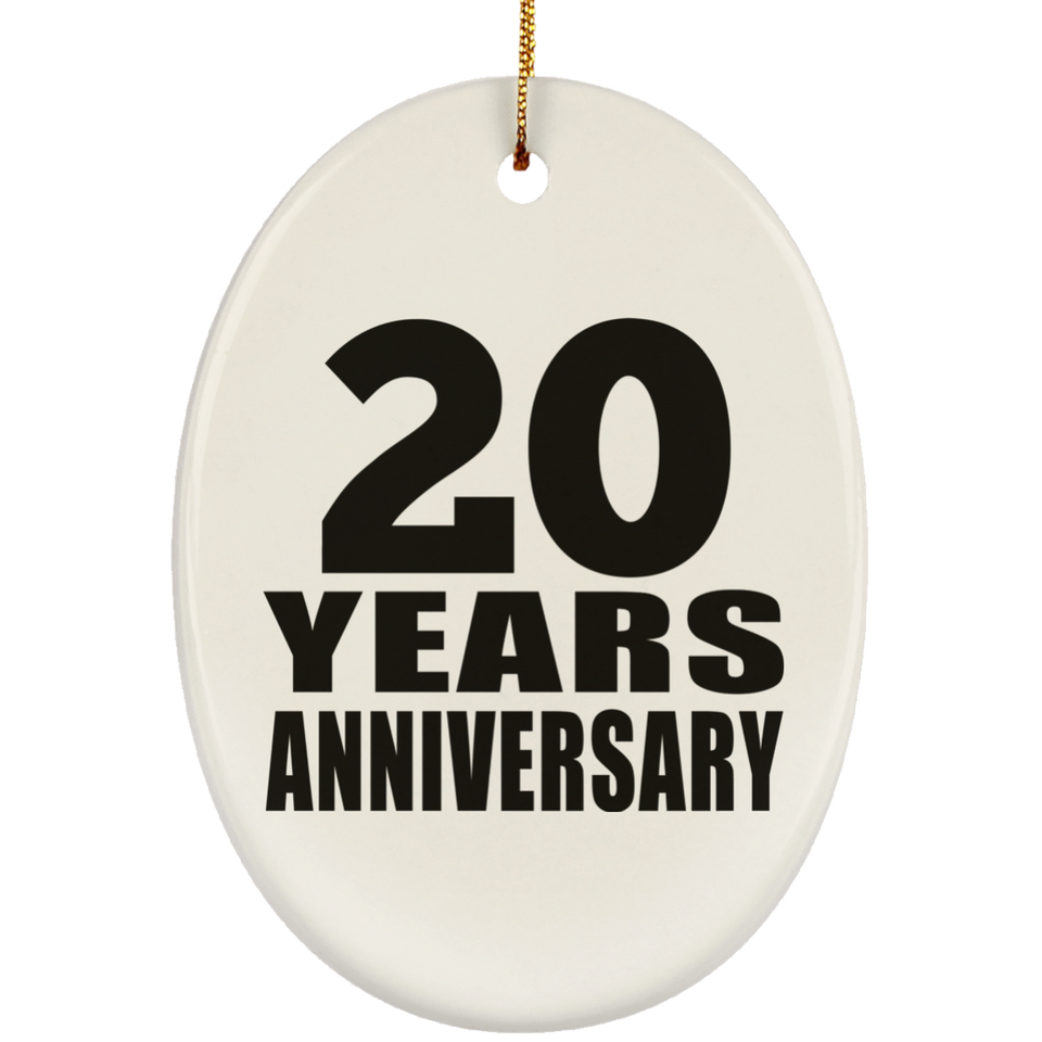 20th Anniversary 20 Years - Oval Ornament