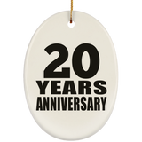 20th Anniversary 20 Years - Oval Ornament