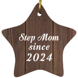 Step Mom Since 2024 - Star Ornament D