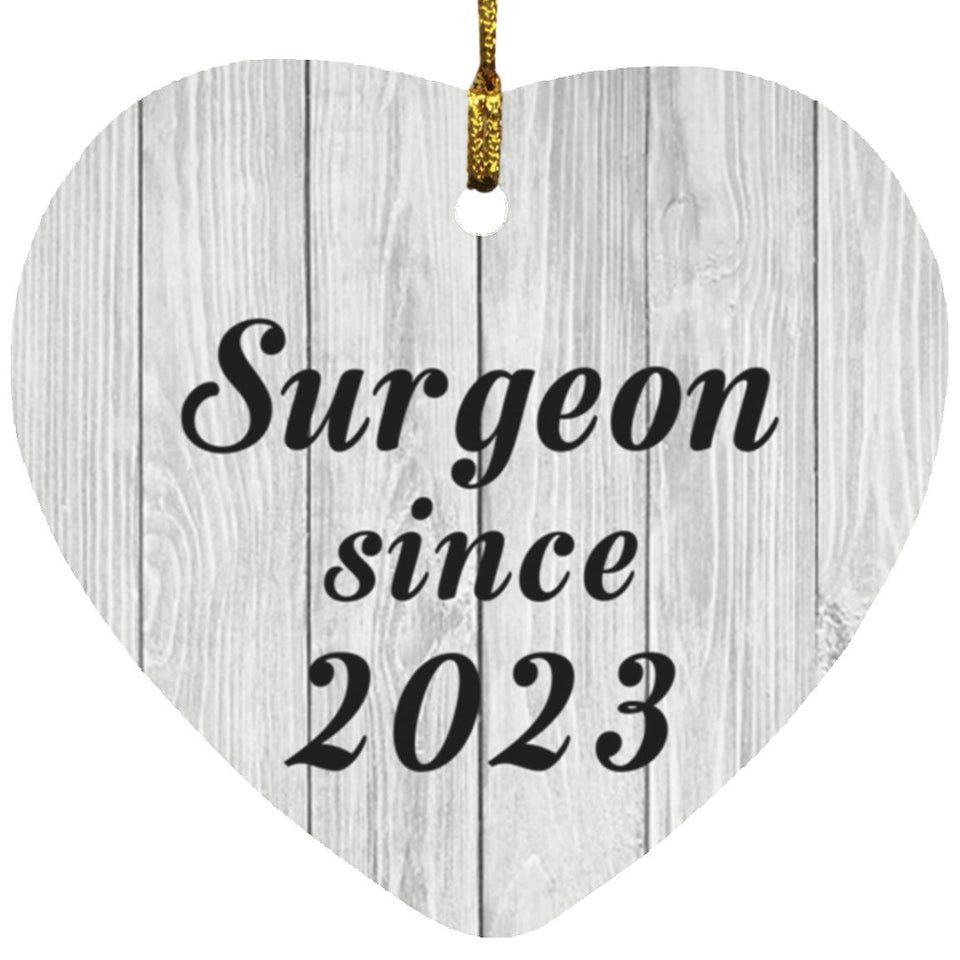 Surgeon Since 2023 - Heart Ornament F
