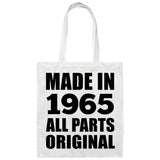 59th Birthday Made in 1965 All Parts Original - Tote Bag White