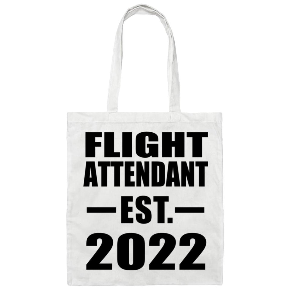 Flight Attendant Established EST. 2022 - Tote Bag White