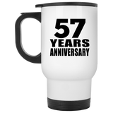 57th Anniversary 57 Years - White Travel Mug