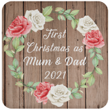 First Christmas As Mum & Dad 2021 - Drink Coaster B