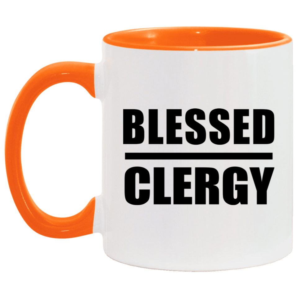 Blessed Clergy - 11oz Accent Mug Orange