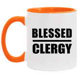 Blessed Clergy - 11oz Accent Mug Orange
