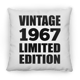 57th Birthday Vintage 1967 Limited Edition - Throw Pillow