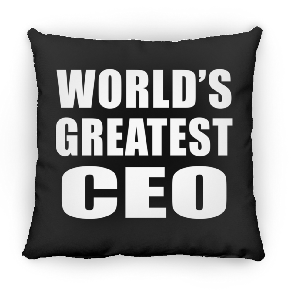 World's Greatest CEO - Throw Pillow Black