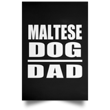 Maltese Dog Dad - Poster Portrait