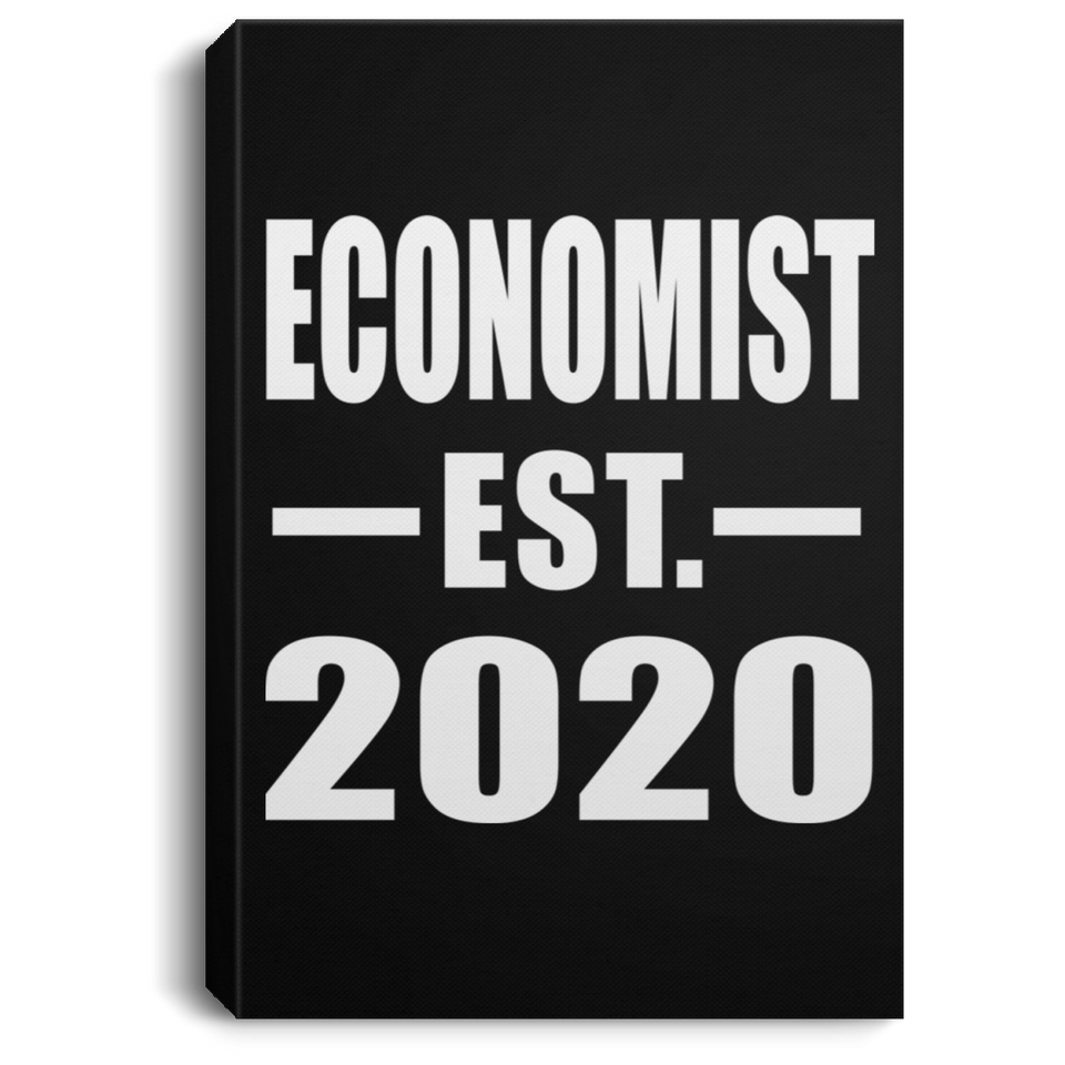 Economist Established EST. 2020 - Canvas Portrait