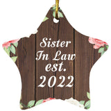 Sister In Law Established Est. 2022 - Star Ornament A