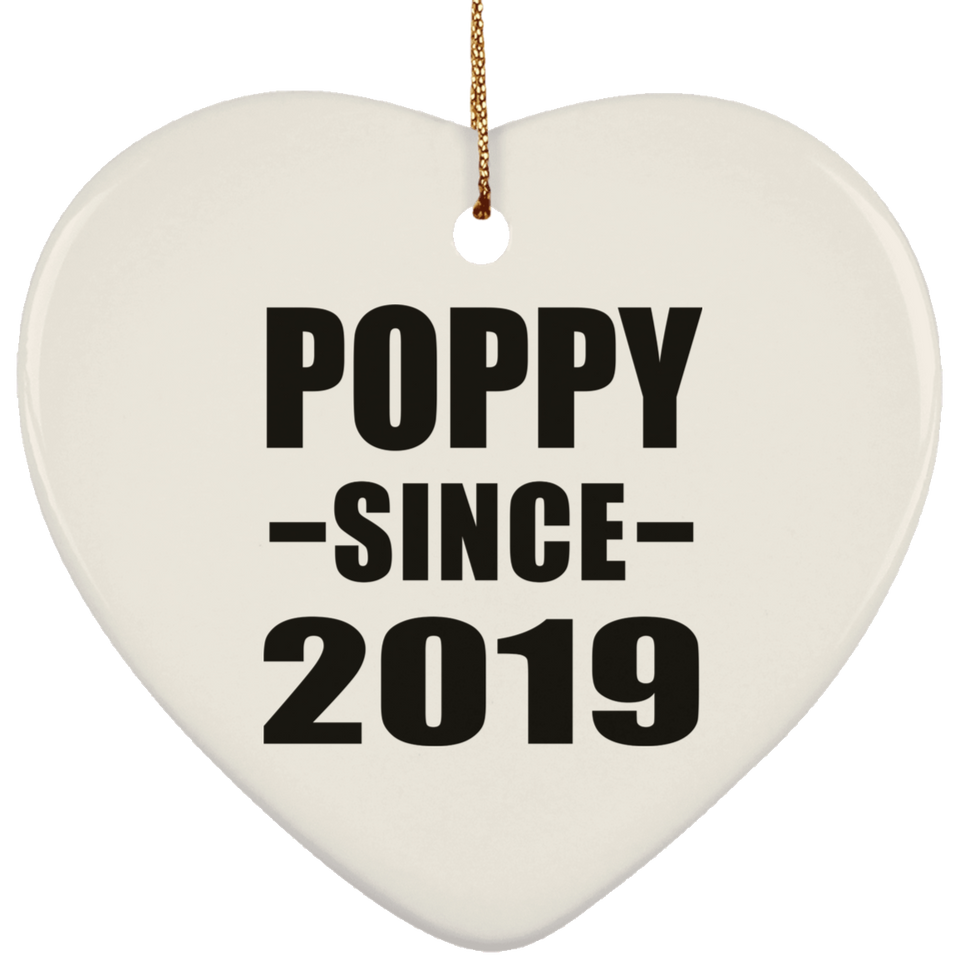 Poppy Since 2019 - Heart Ornament