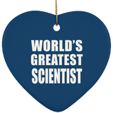 World's Greatest Scientist - Heart Ornament