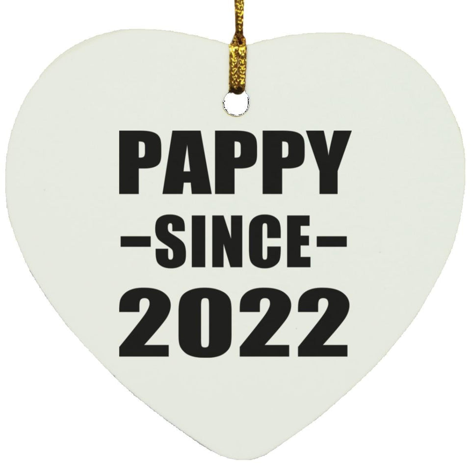 Pappy Since 2022 - Heart Ornament