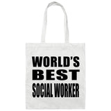 World's Best Social Worker - Tote Bag White