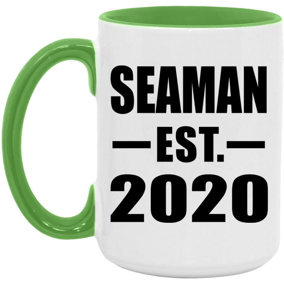 Seaman Established EST. 2020 - 15oz Accent Mug Green