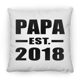 Papa (Grandpa) Established EST. 2018 - Throw Pillow