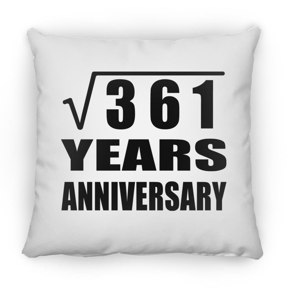 19th Anniversary Square Root of 361 Years Anniversary - Throw Pillow