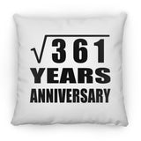 19th Anniversary Square Root of 361 Years Anniversary - Throw Pillow
