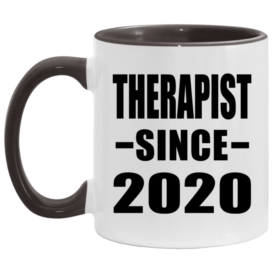 Therapist Since 2020 - 11oz Accent Mug Black