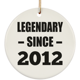 12th Birthday Legendary Since 2012 - Circle Ornament