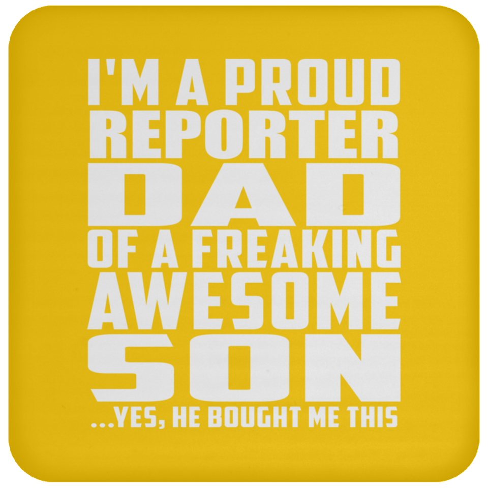 Proud Reporter Dad Of Awesome Son - Drink Coaster