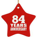 84th Anniversary 84 Years - Star Ornament