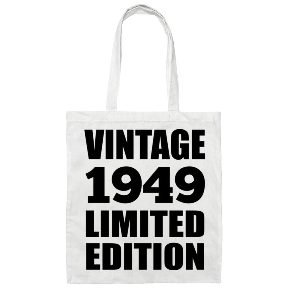 75th Birthday Vintage 1949 Limited Edition - Tote Bag White