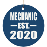 Mechanic Established EST. 2020 - Circle Ornament