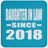Daughter In Law Since 2018 - Drink Coaster